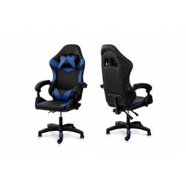 Крісло комп'ютерне Слім (чорний/синій) Мікс Меблі