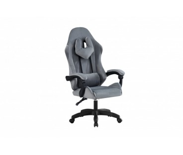 Геймерське крісло Гладіатор (велюр сірий) Мікс Меблі
